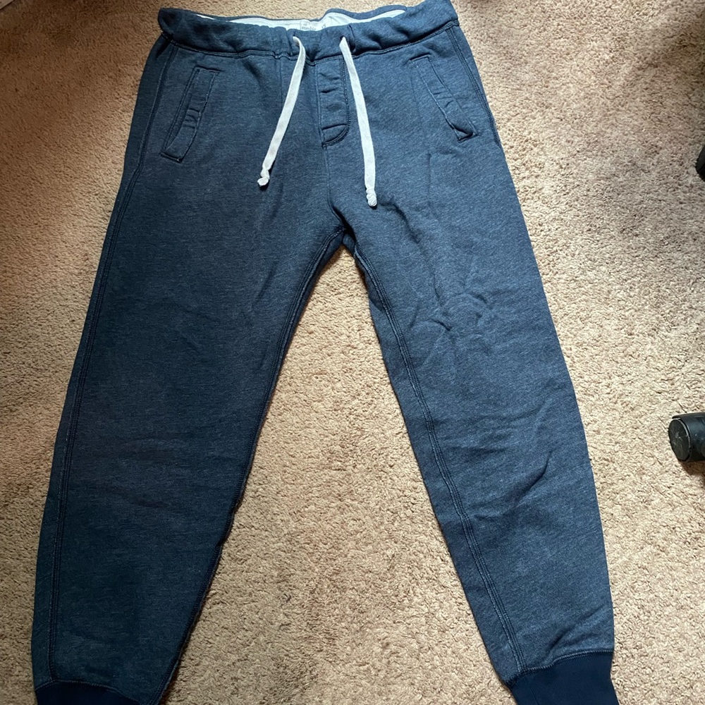 Abercrombie and fitch navy blue sweatpants